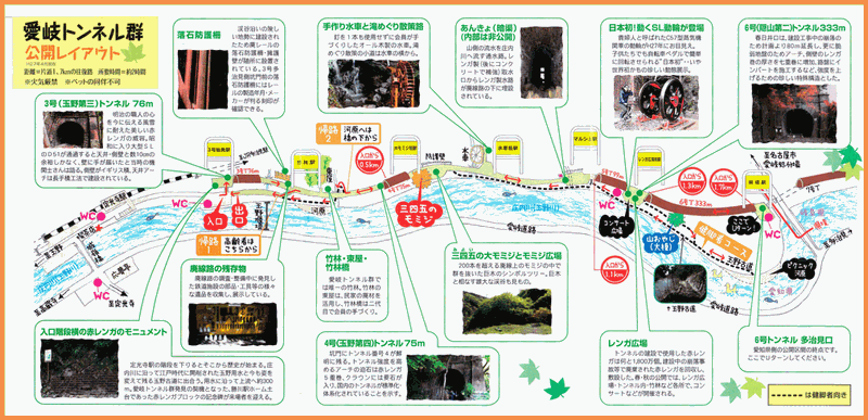愛岐トンネル配置図