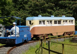 一円電車の走行風景