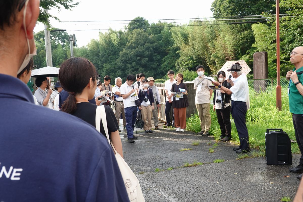 神屋地下堰堤に到着